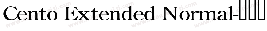 Cento Extended Normal字体转换